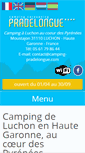 Mobile Screenshot of camping-pradelongue.com